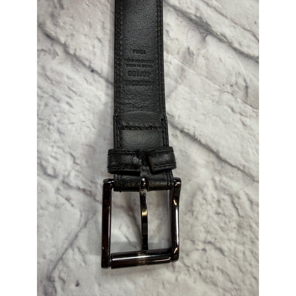 Dickies Leather Belt Mens Size 40 Black Excellent Gunmetal Buckle Casual Work - Picture 6 of 7